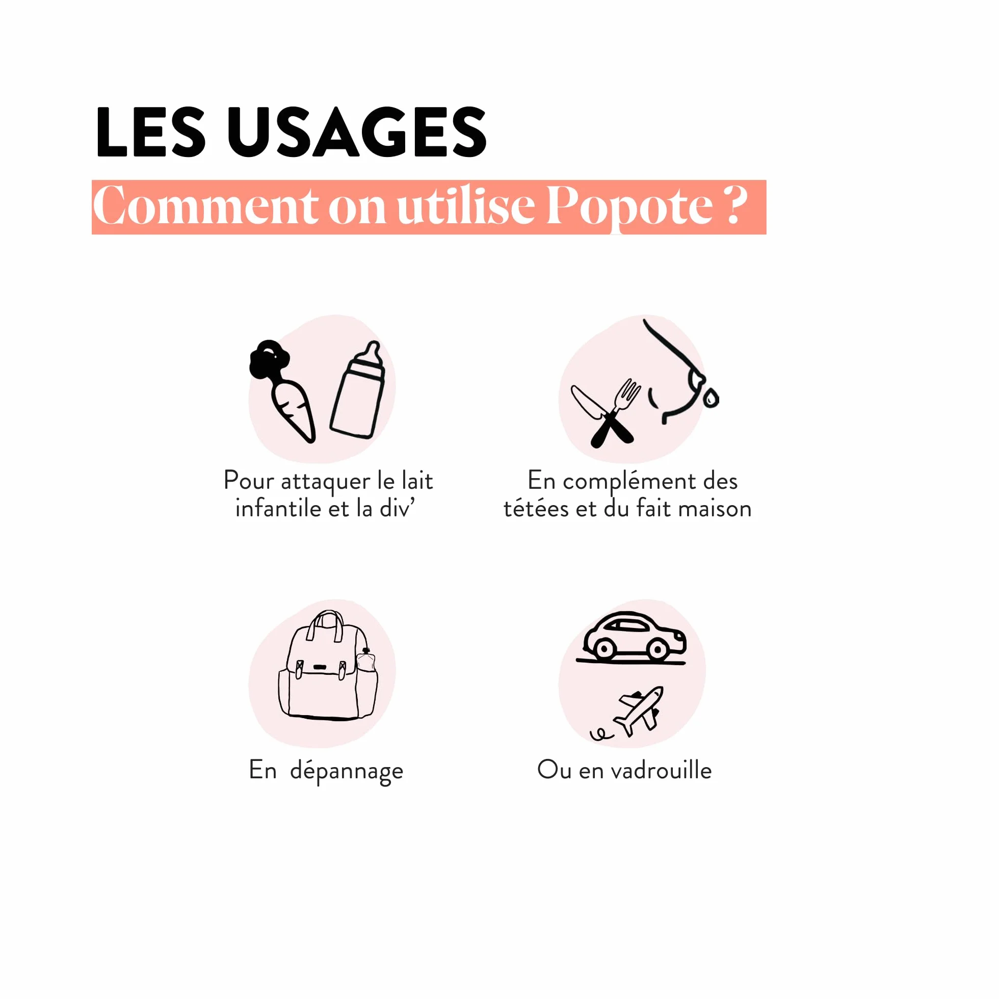 POPOTE - Brassé Vanille Bio Bébé 100 g - Dès 6 Mois - Gourde Individuelle - Texture Onctueuse - Lait de Vache Sans Sucres Ajoutés - Format Pratique à Emporter - Pack Familial 10 x 100 g