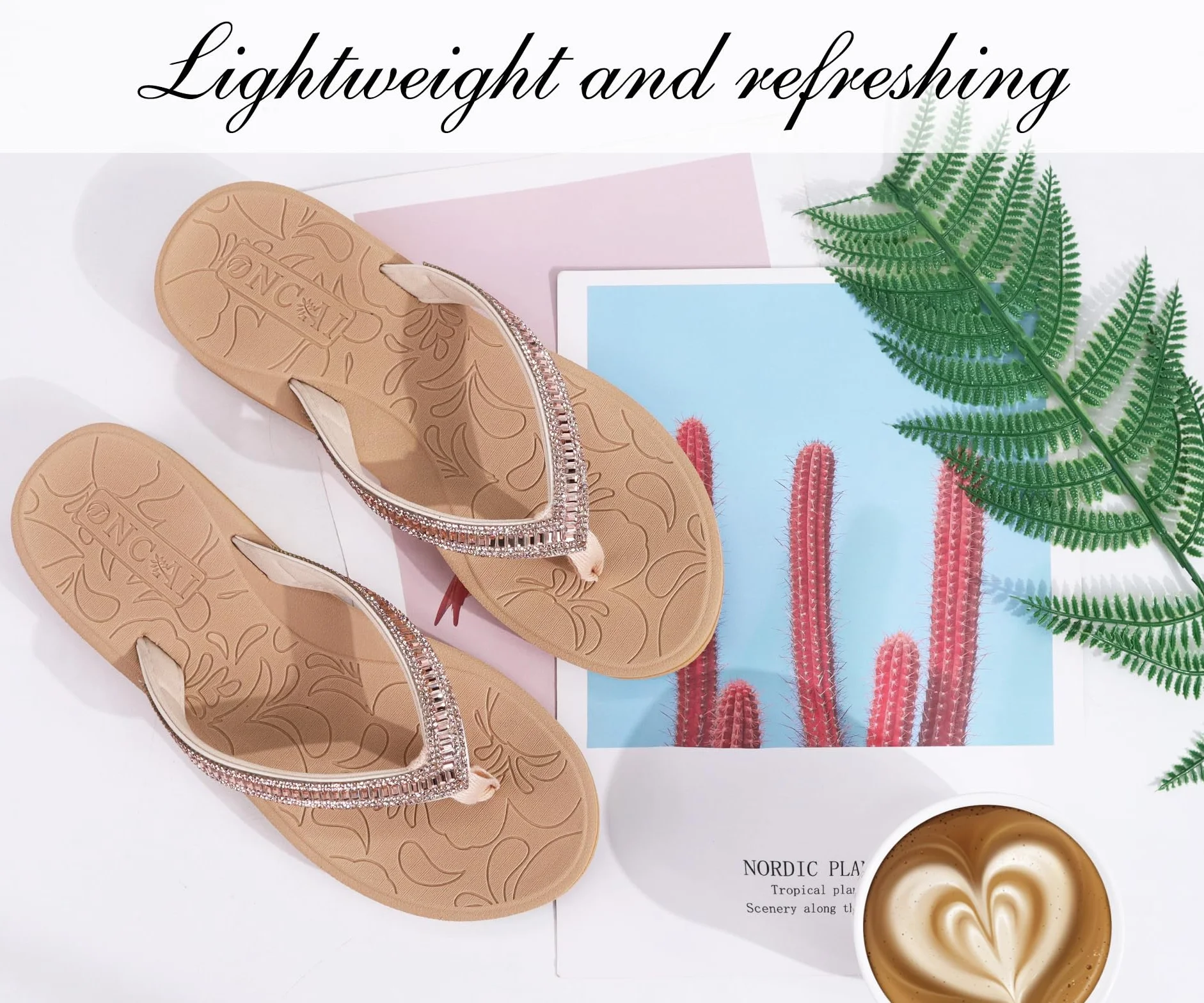 Sandales Thong Orthopédiques Femmes avec Strass Soutien de la Voûte Plantaire Antidérapantes Semelles Caoutchouc Taille 36-43