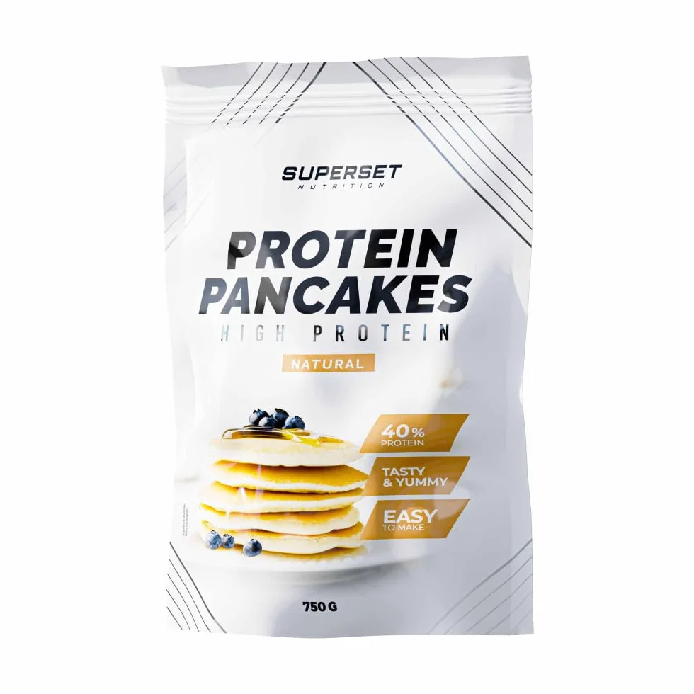 Superset Nutrition | Pancakes Proteines (750g) | Pancakes protéinés | Préparation en poudre pour pancakes protéinés - Nature