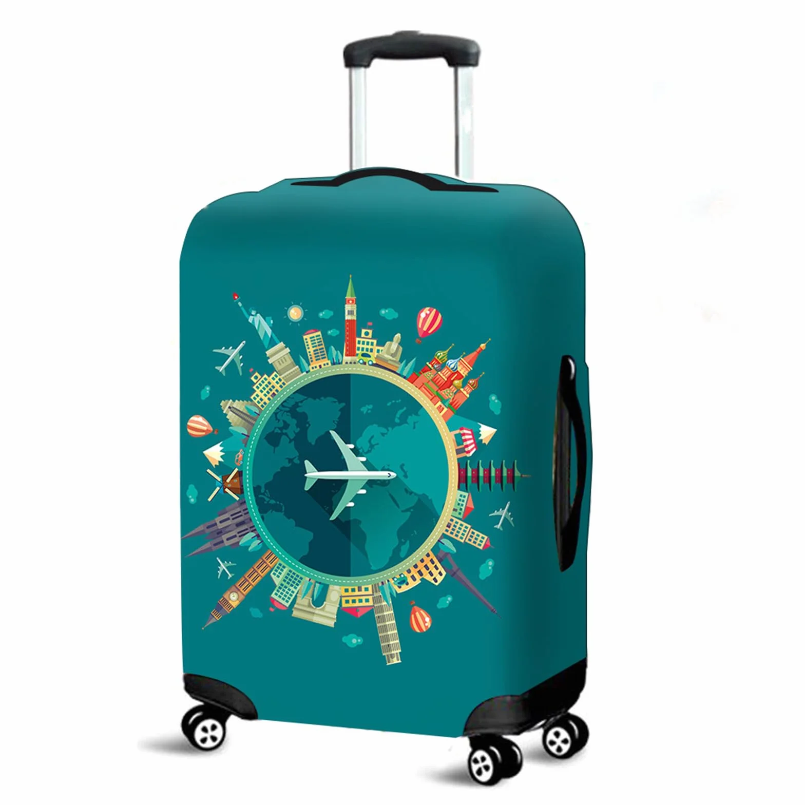 Housse de Valise Elastique Anti-Rayures Lavable 26x28 Pouces Style 7