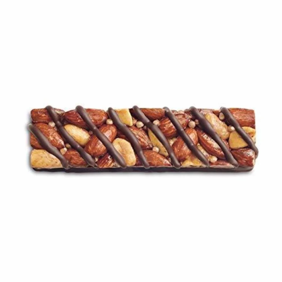 BE-KIND - Barres de Céréales - Chocolat Noir, Amandes & Sel Marin - Sans Gluten - Riches en Fibres - Grand Format - 12 x 40g