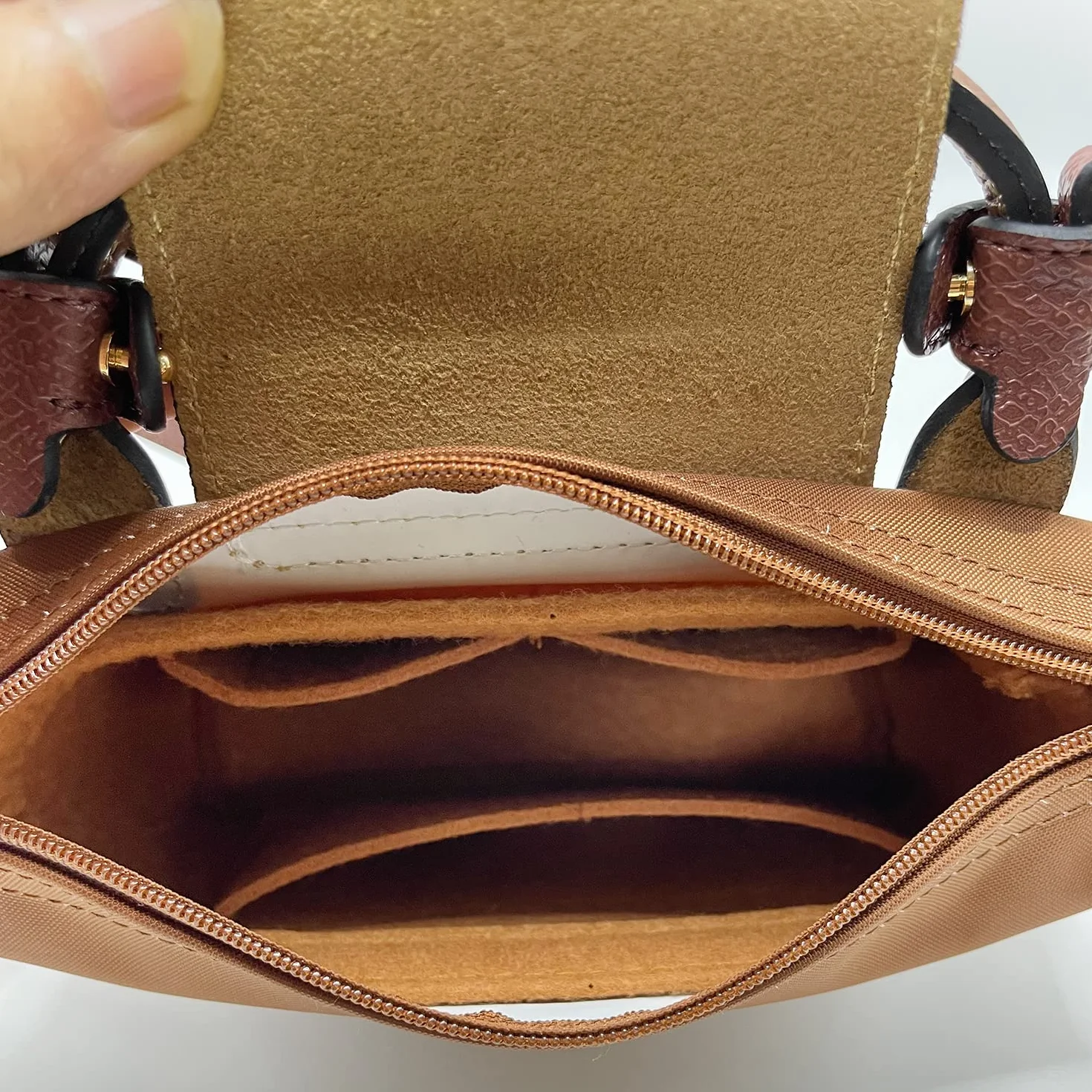 Mini organiseur de sac à dos fourre-tout Beige