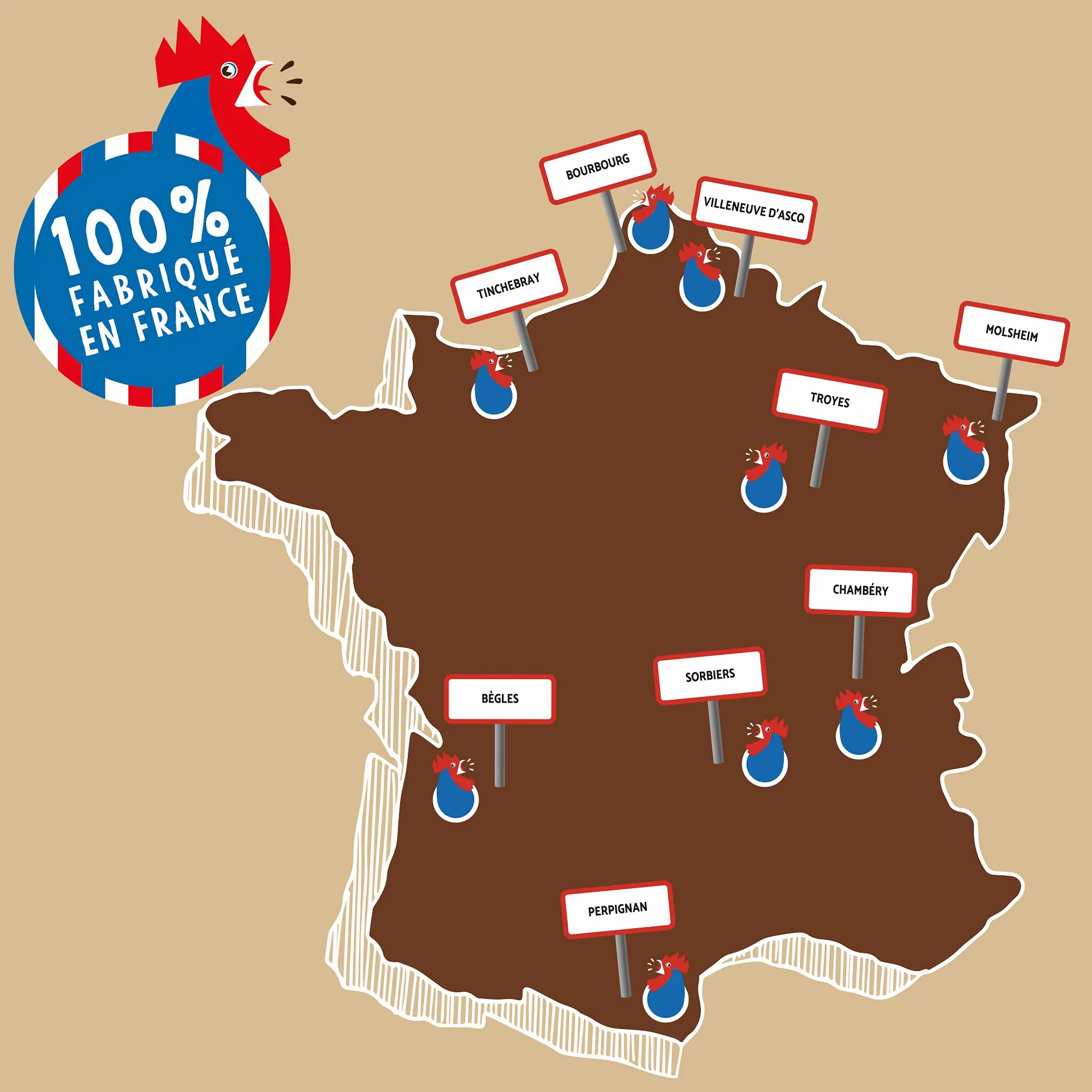 Cémoi - Présentoir L’Authentique Petit Ourson Guimauve, Chocolat au Lait – Fabriqué en France, 160 Pièces (1.49 kg)