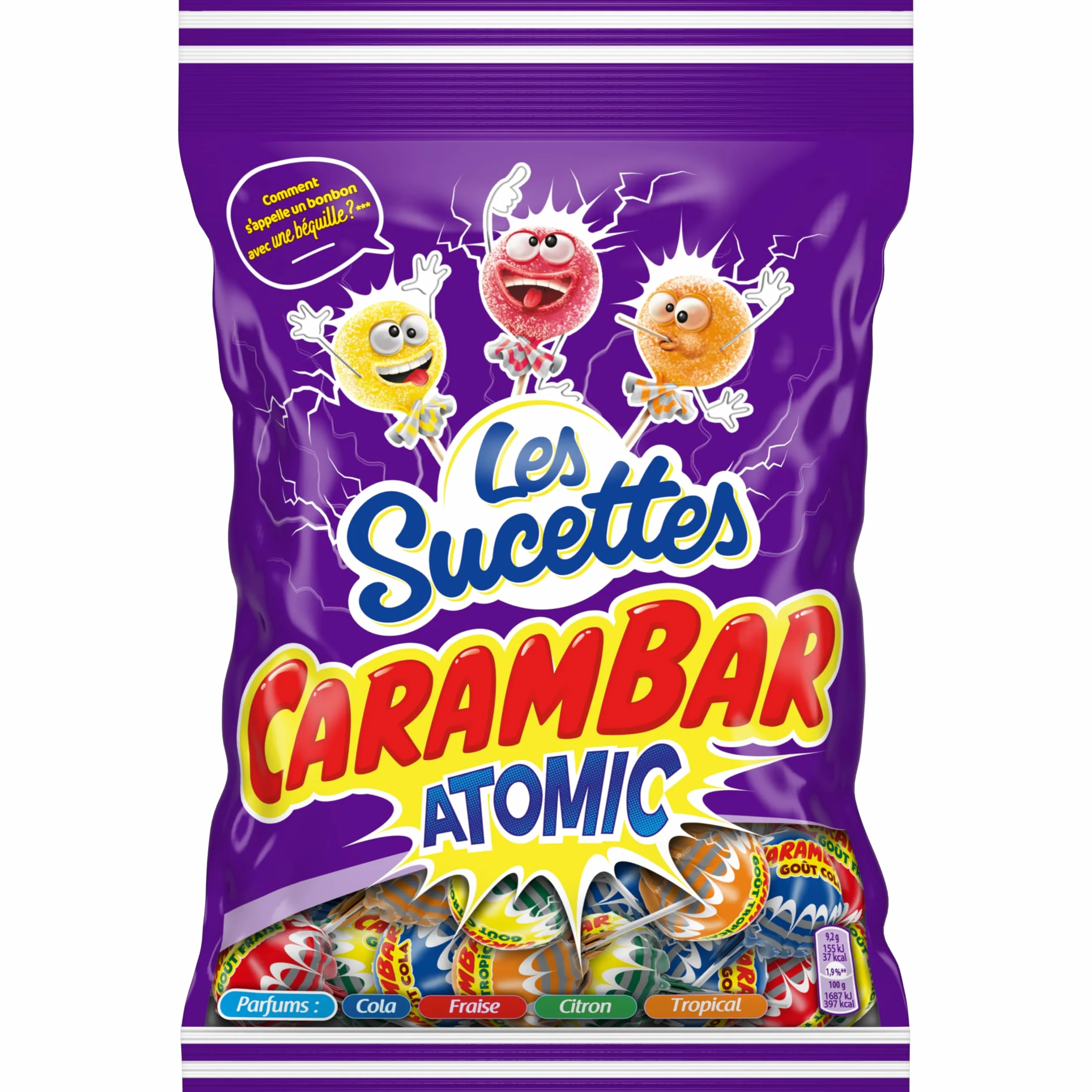 CARAMBAR Sucette Carambar Atomic 156g