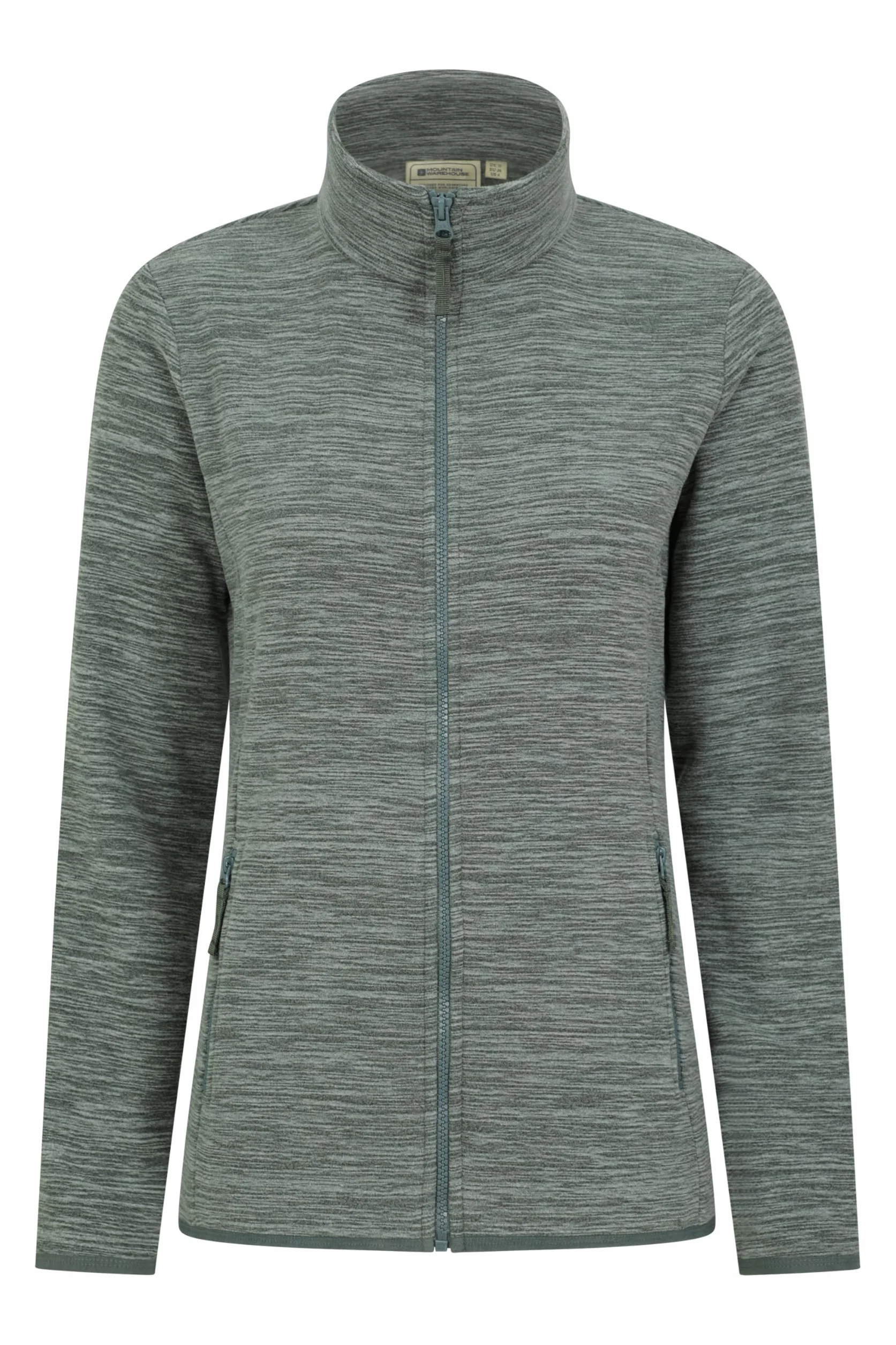 Mountain Warehouse Snowdon Melange Womens Fleece Half Zip Microfleece Breathable Anti-Pill for Camping Outdoors Travelling Hiking