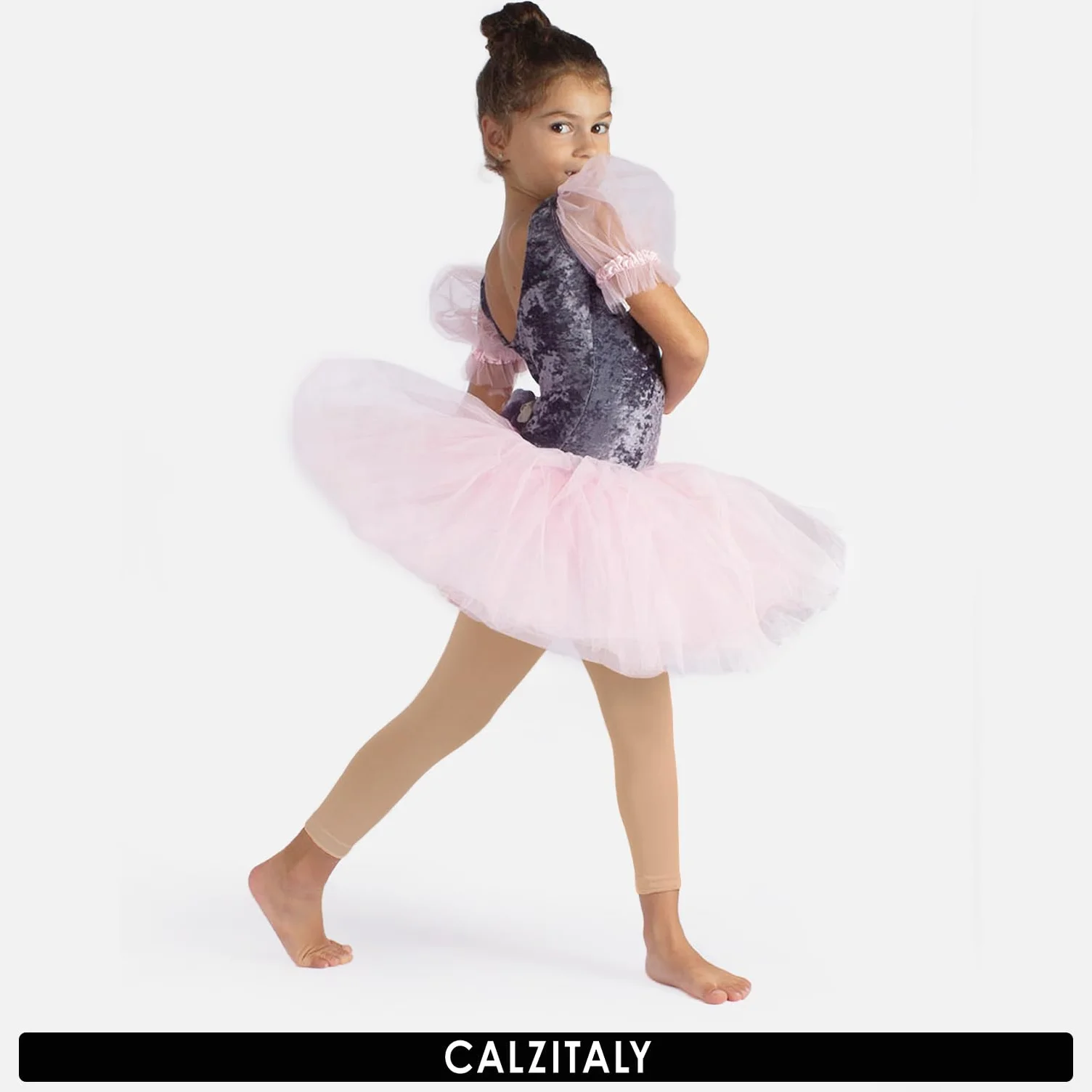 CALZITALY Leggings Dance Fille Pantacollant Ballet 60 DEN 2 Paires Fabriqué en Italie