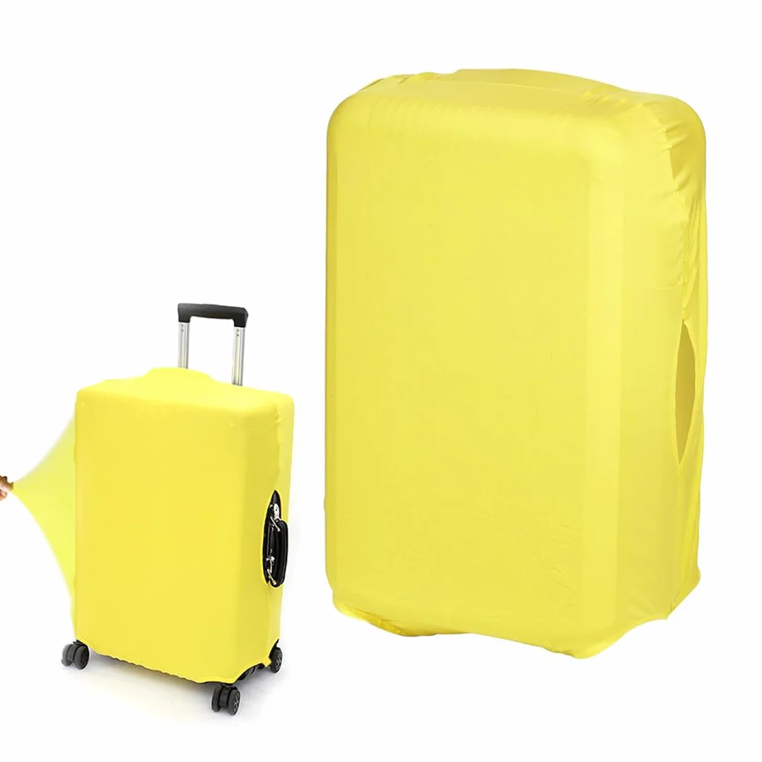 SURALIN Housse Protection Valise jaune, Housse de Valise élastique anti-rayures