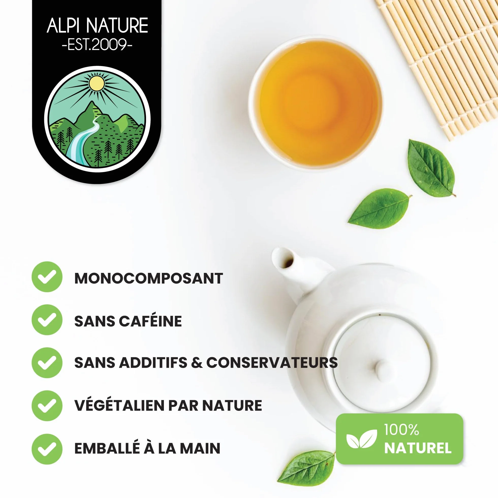 Alpi Nature Racine de Réglisse Tisane 250g, Racine de Reglisse Séchée et Coupée, Thé en Vrac