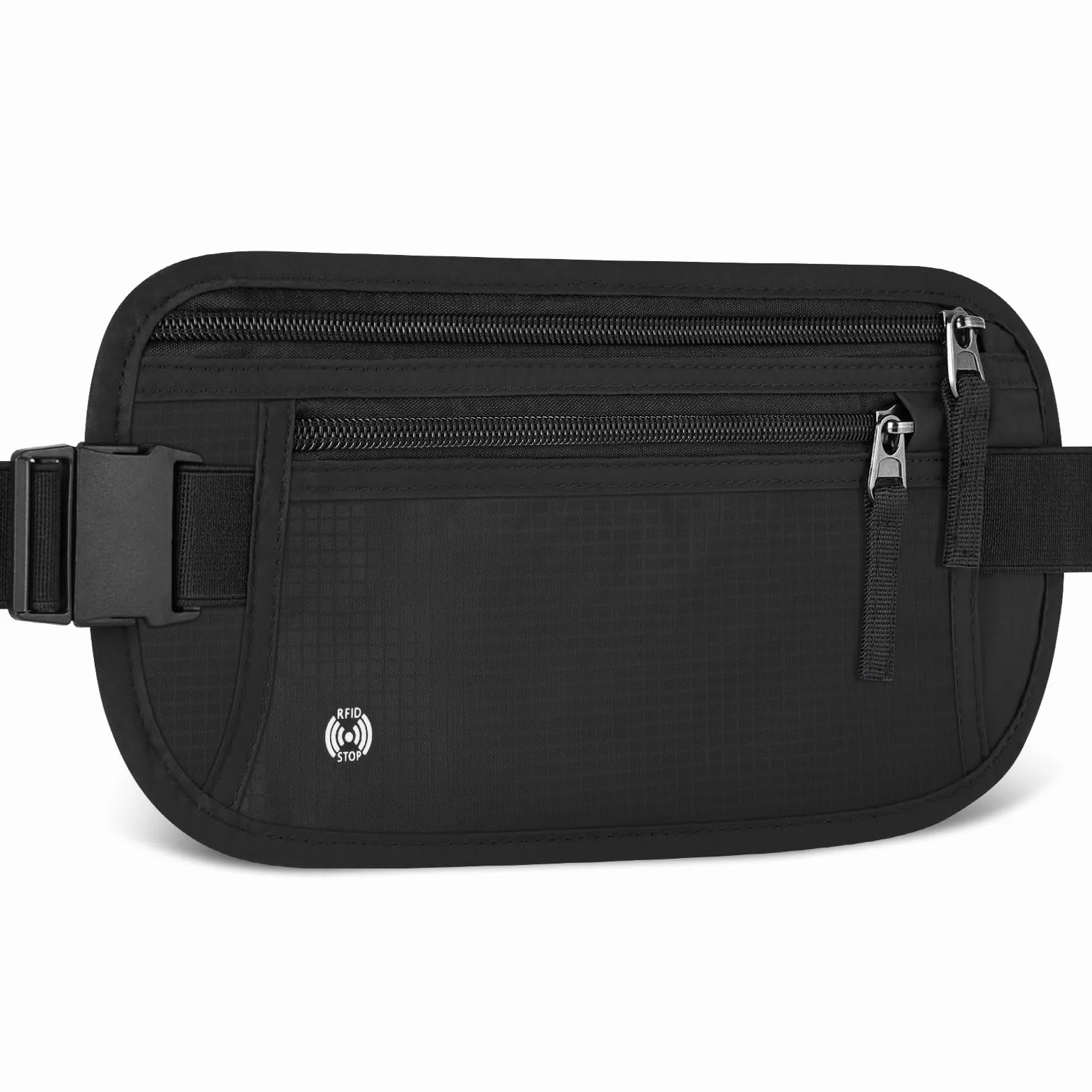 Sac Banane de Voyage RFID Blocage Antivol Ultra Fin pour Homme Femme Ceinture de Sécurité Invisible Réglable