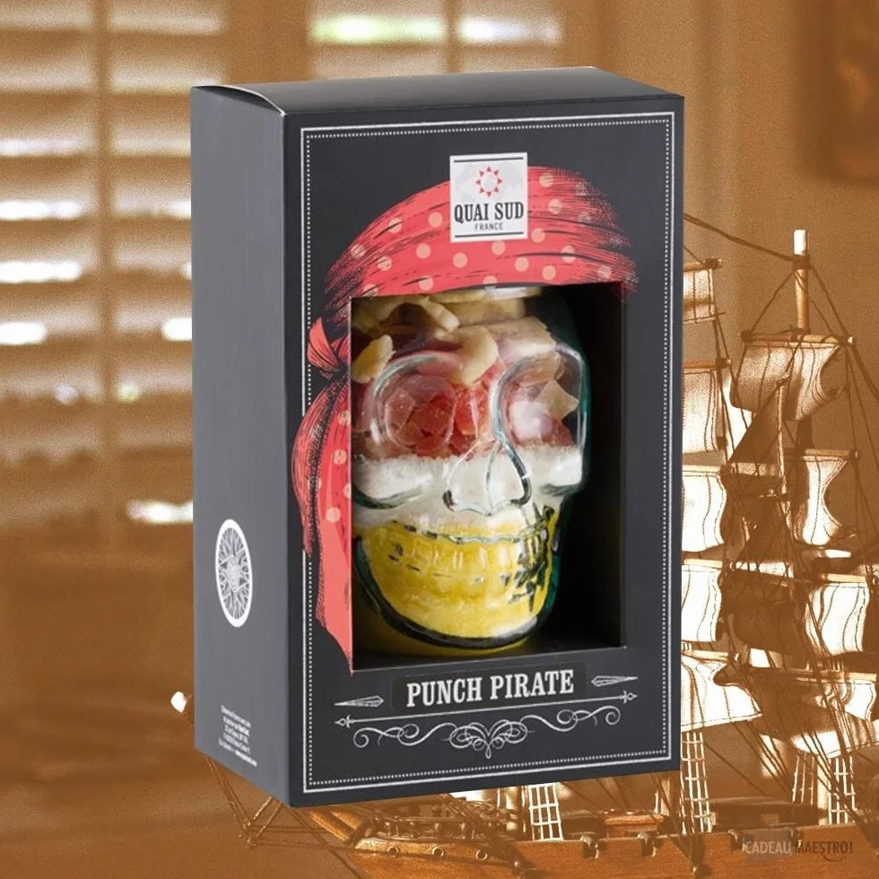 QUAI SUD Mélange Pour Punch Pirate | 110g | En Tasse Tête de Mort