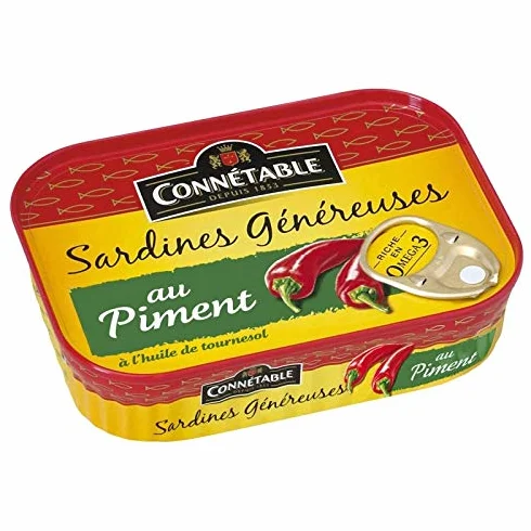 CONNETABLE - Connétable Sardines Généreuses Au Piment 140G - Lot De 4
