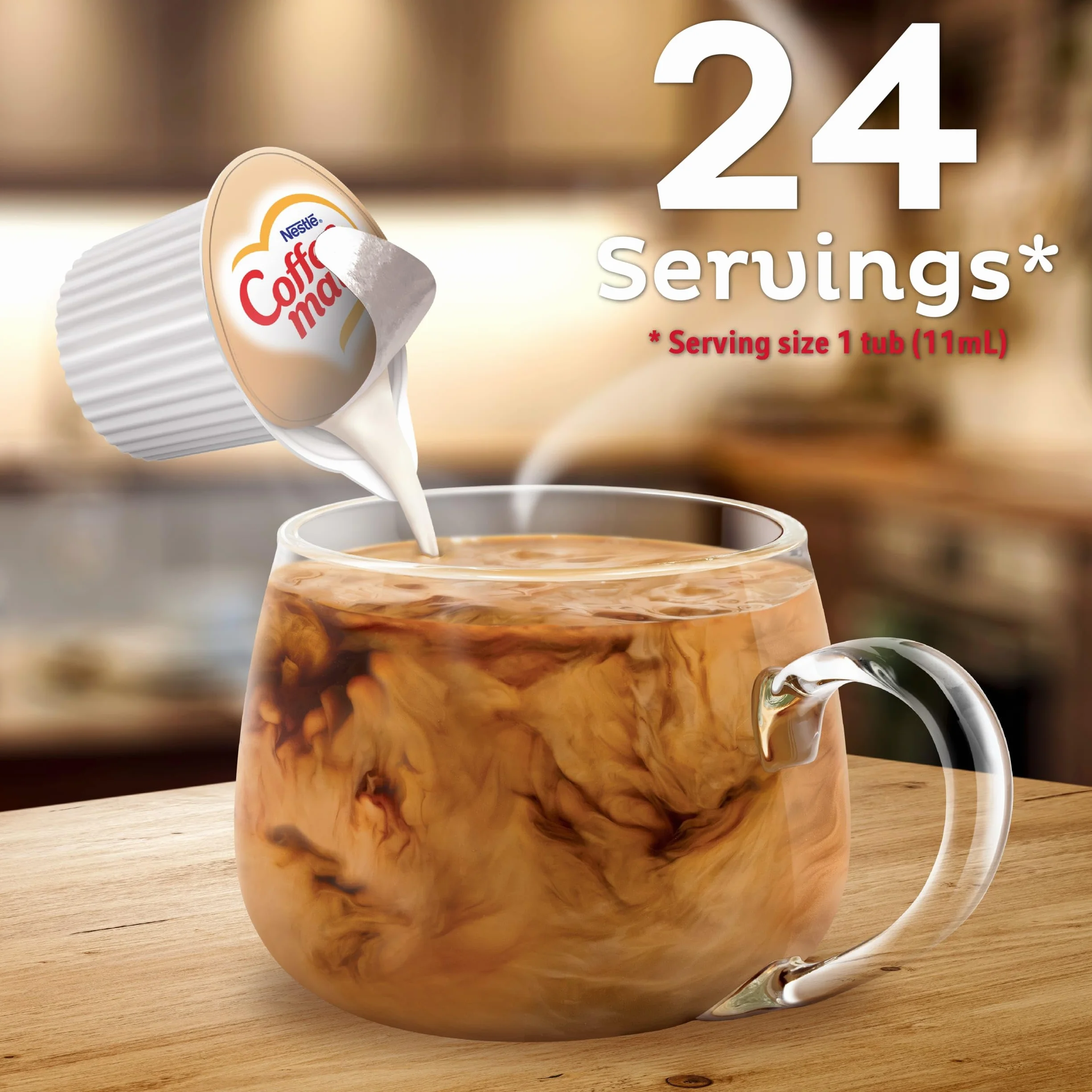 Crème à Café Liquide Nestlé Coffee-Mate Original (24 portions x11ml) Importation US