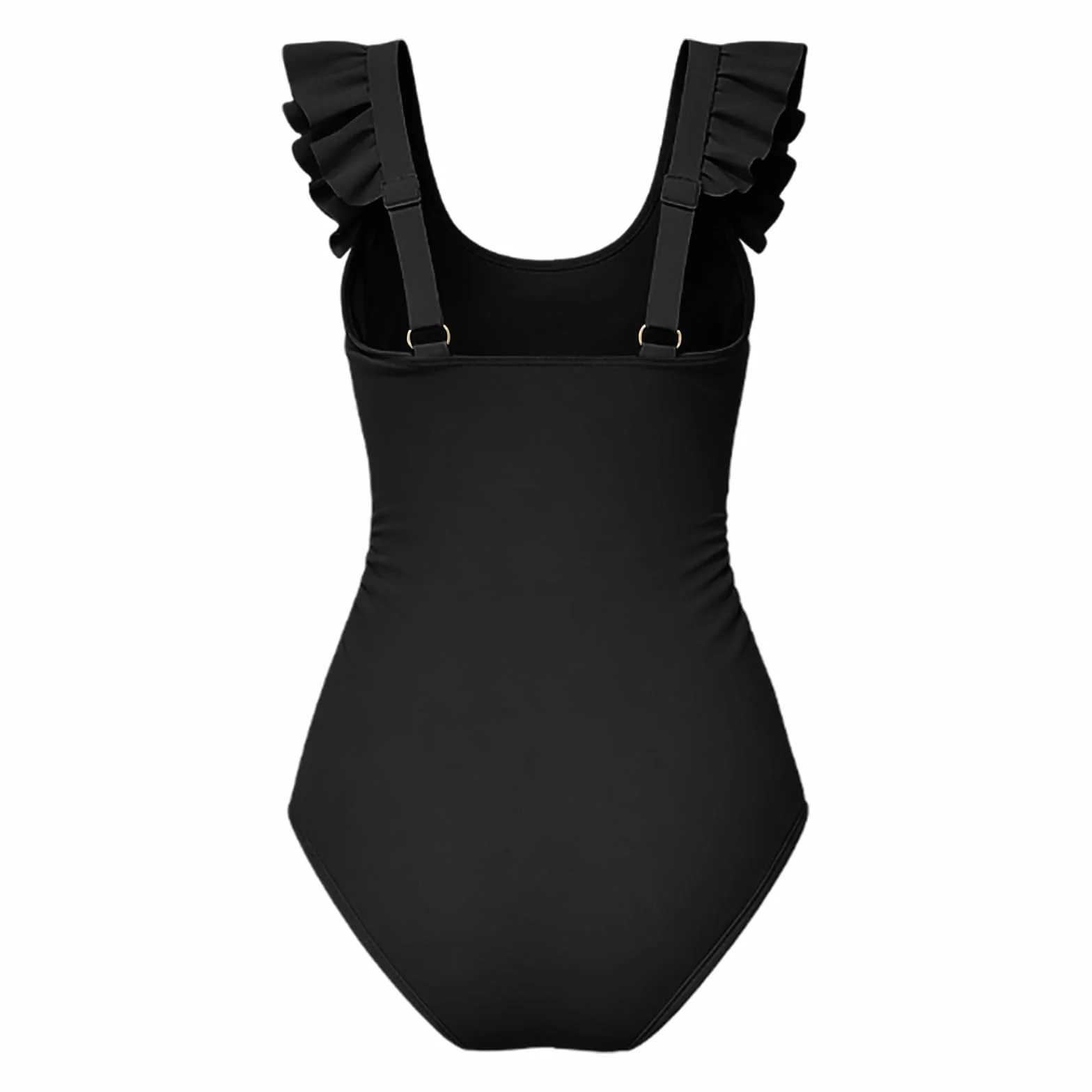 Maillot De Bain Enfant Fille 1 Pièces 6-14 Ans Imprimé Volants Plage Océan Natation Piscine