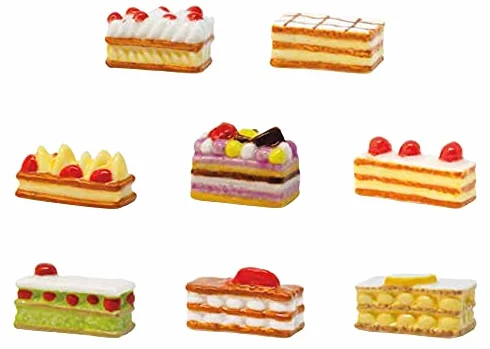 FaisTonGateau - fèves thème Mille-Feuille - Feve de Collection pour Galette de Rois Epiphanie - 8 fèves Multicolores