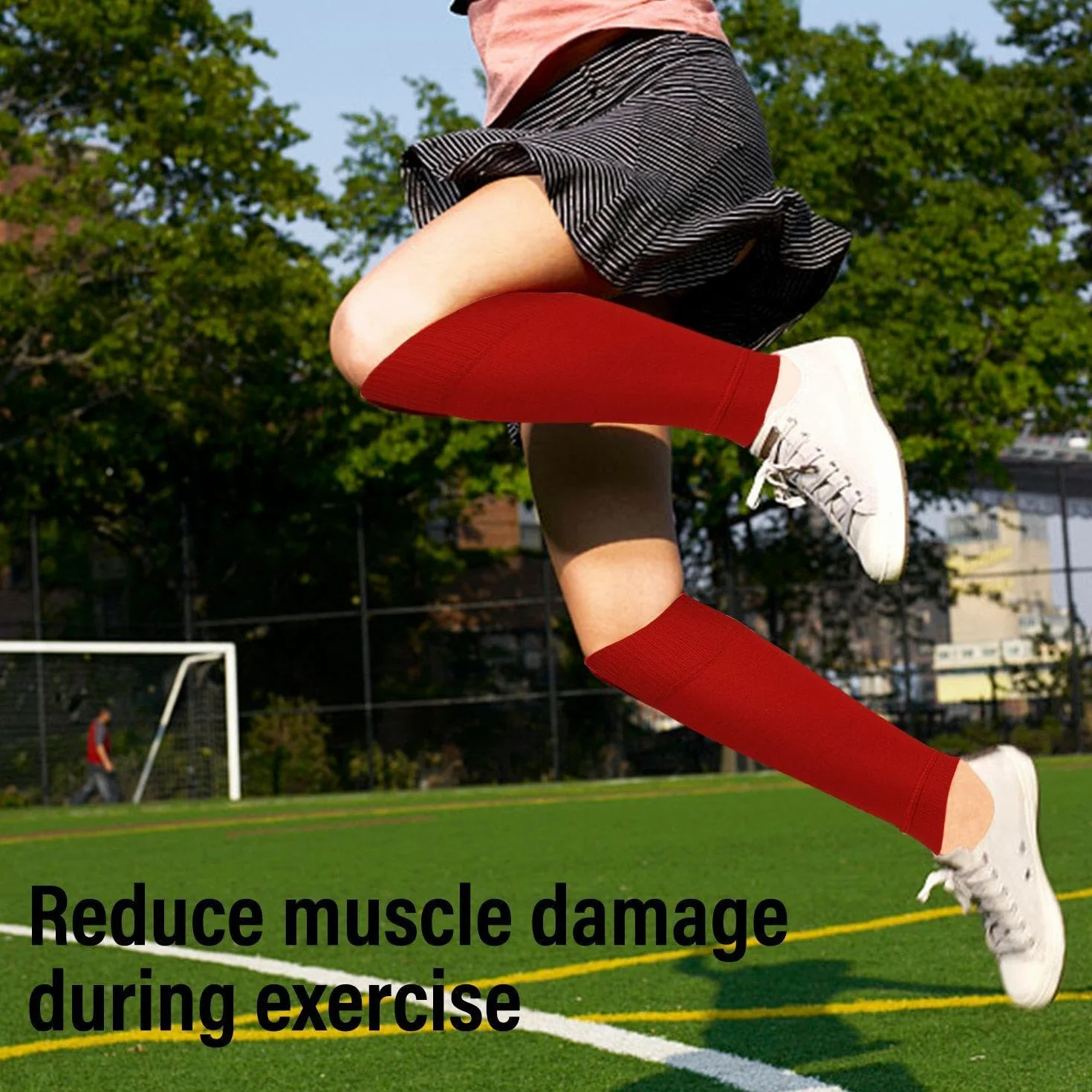 Chaussettes de football pour enfants 4 paires leggings mollets élastiques
