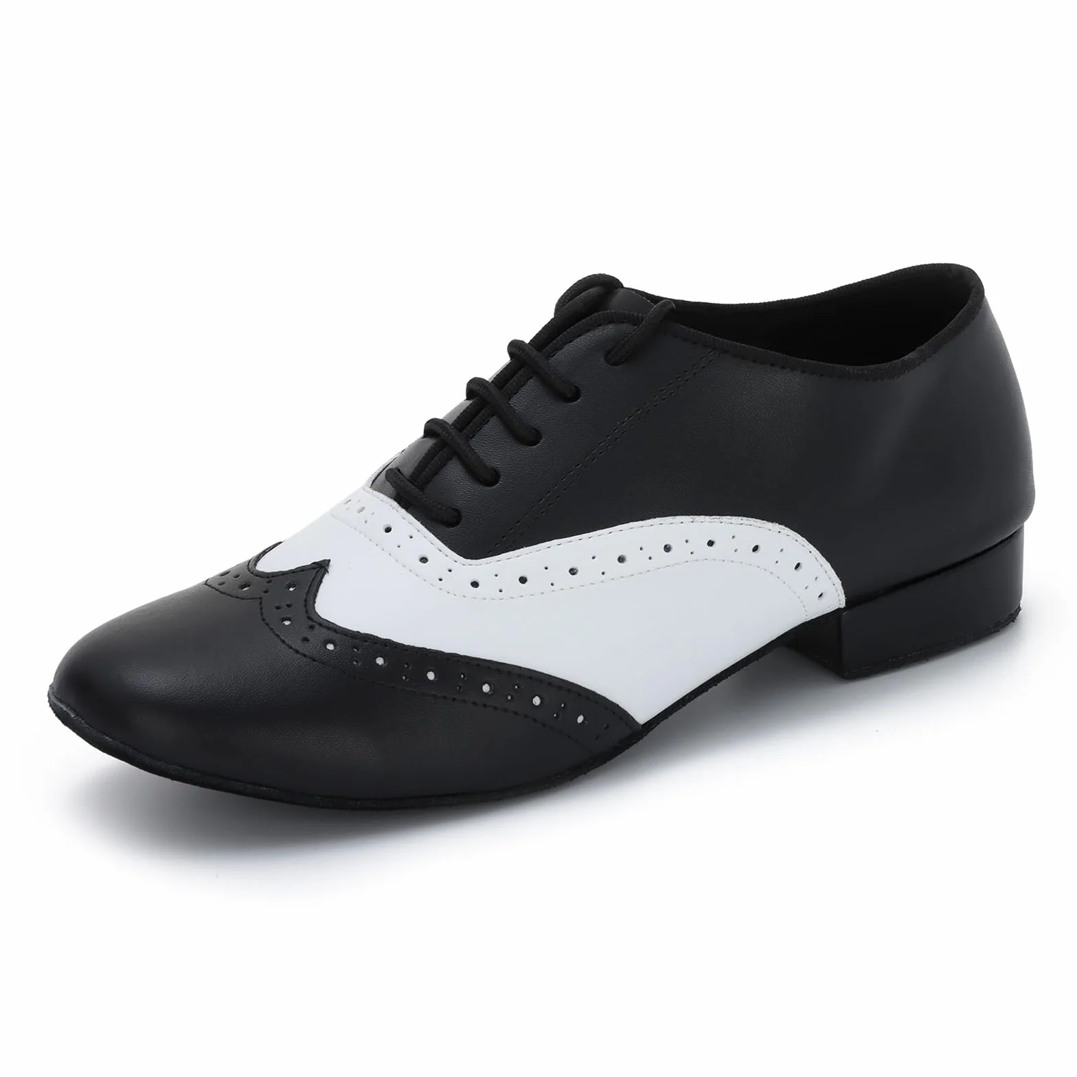 Chaussures Danse Latin Salsa Tango Cuir Synthétique Lacets Homme Talon