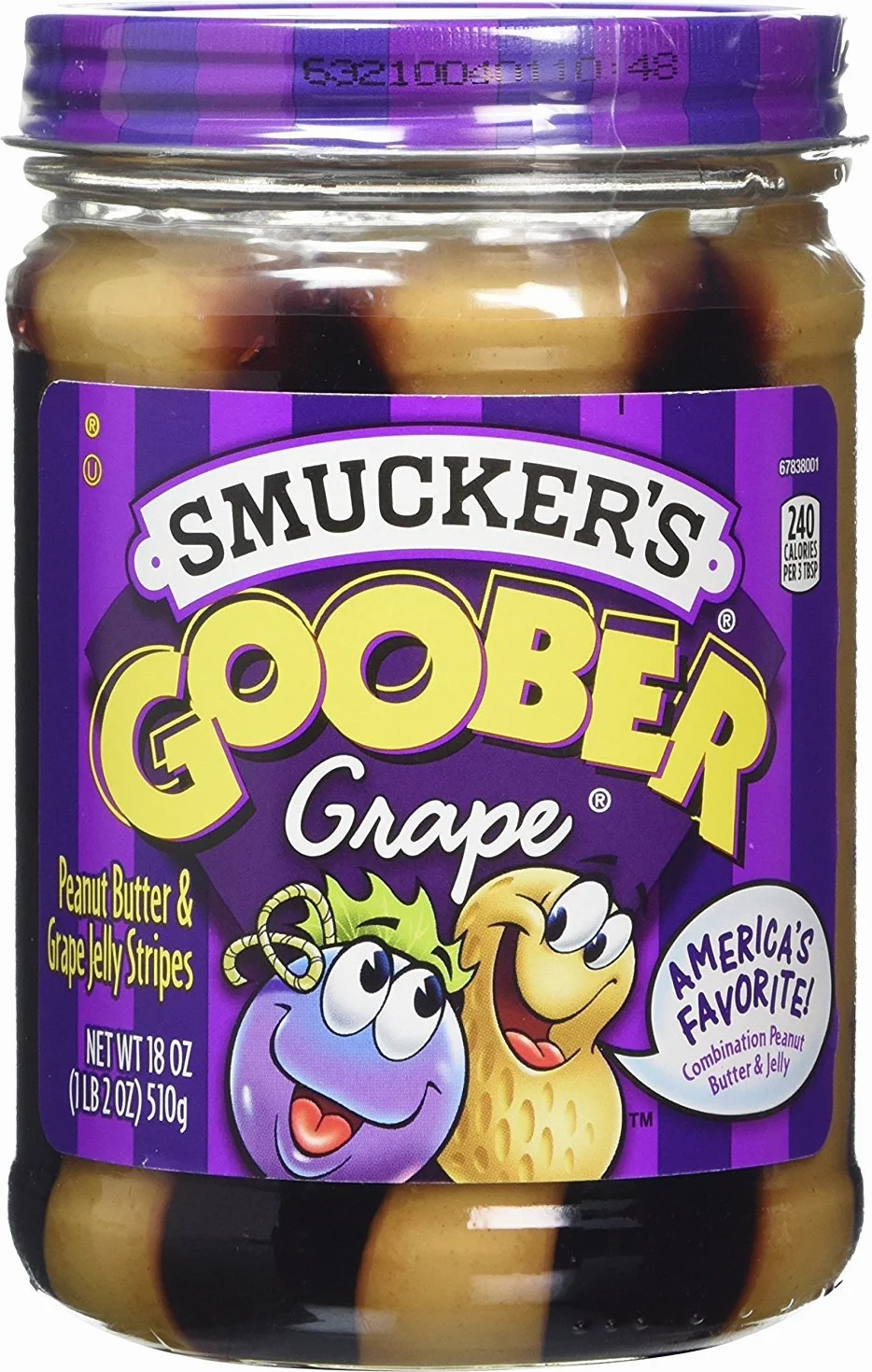 Smuckers Goober Grape Spread 510 g (Pack of 3)