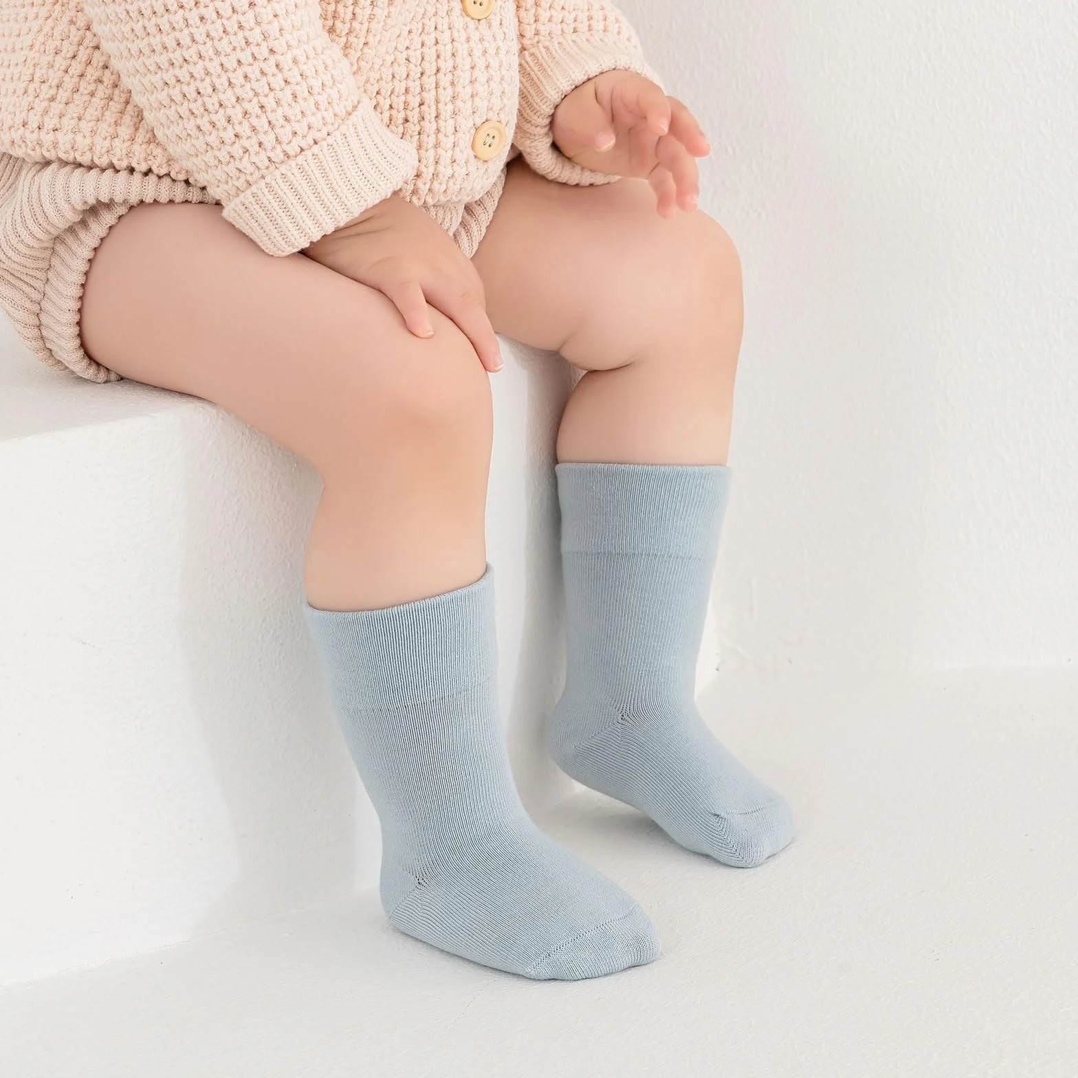 Chaussettes Bébés en coton doux élastique 6 Paires Enfants Garçons Filles