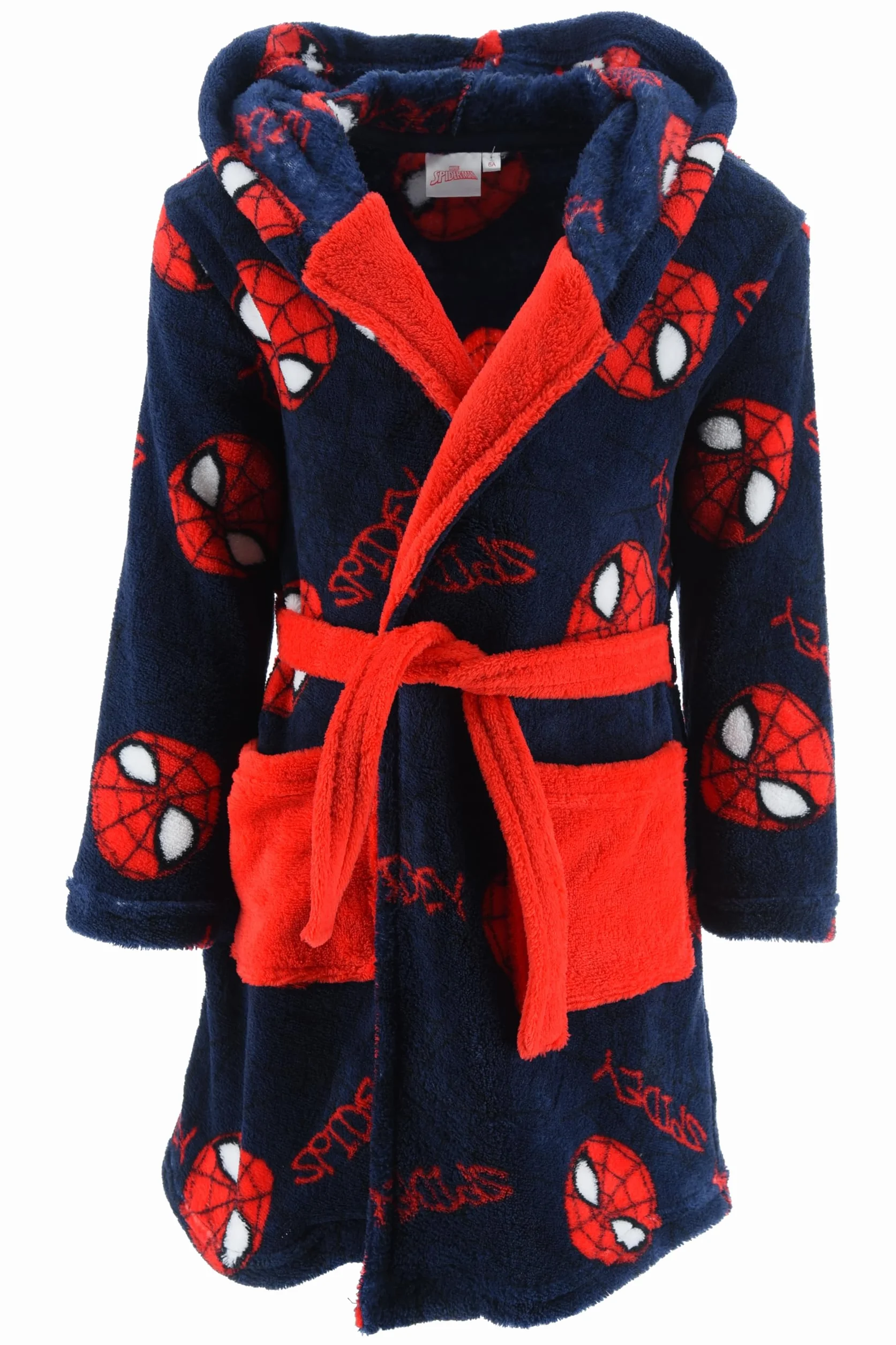 Spiderman Robe de Chambre Garçons Doux Maison Enfants Cadeau Taille 6 Ans Rouge