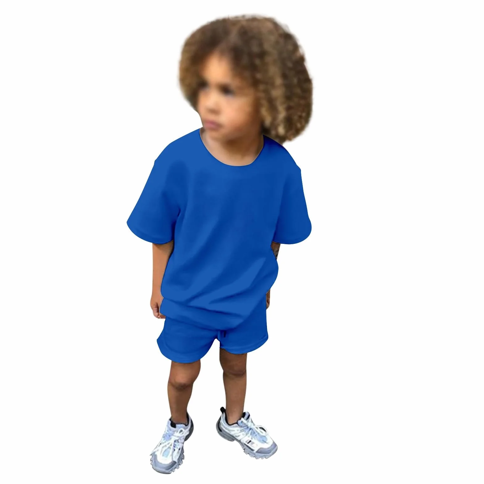 Lot de 2 survêtements bébé garçon fille - T-shirt manches courtes avec short