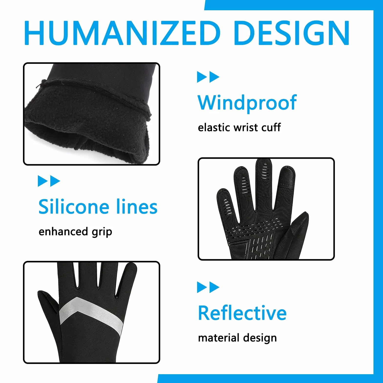 Gants d'équitation imperméables softshell pour enfants - Chauds, antidérapants, coupe-vent
