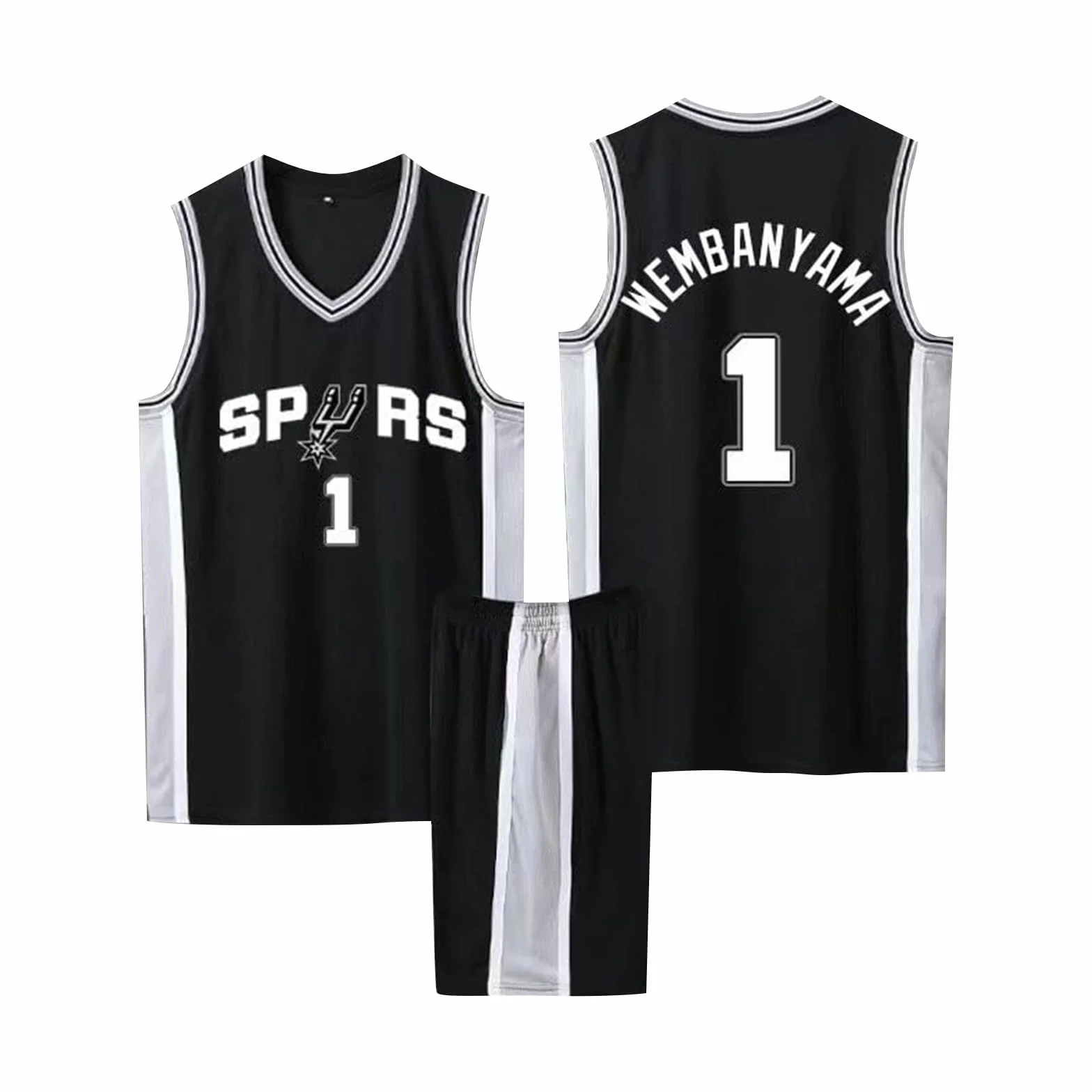 Maillot Basket Enfant/Adulte 2 Pièces, Ensemble Respirant Tenue Basketball