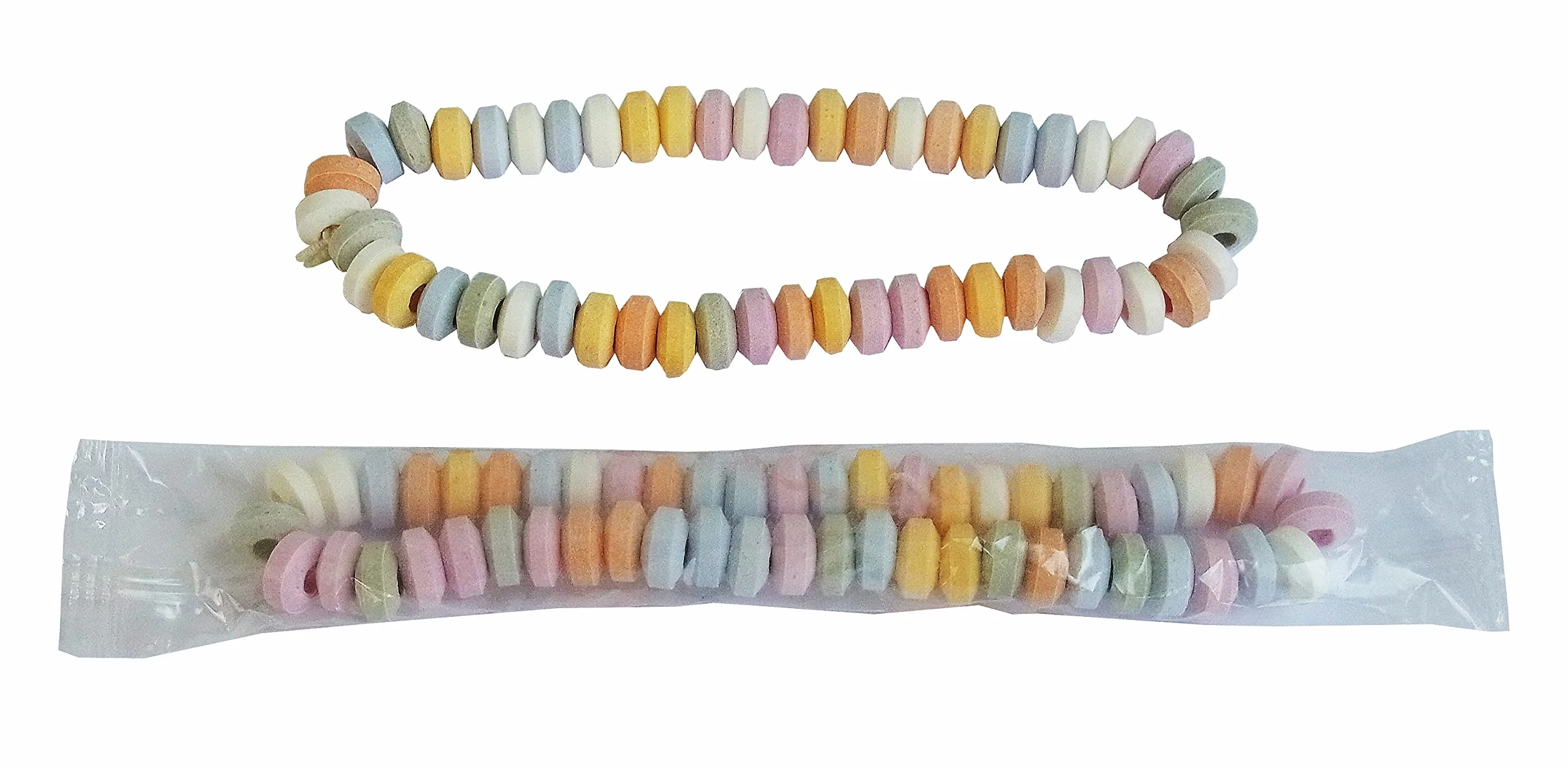 CAPTAIN PLAY Boîte Spéciale avec 50 Colliers Sucrés en emballage individuel, Candy Box avec Colliers Dextrose