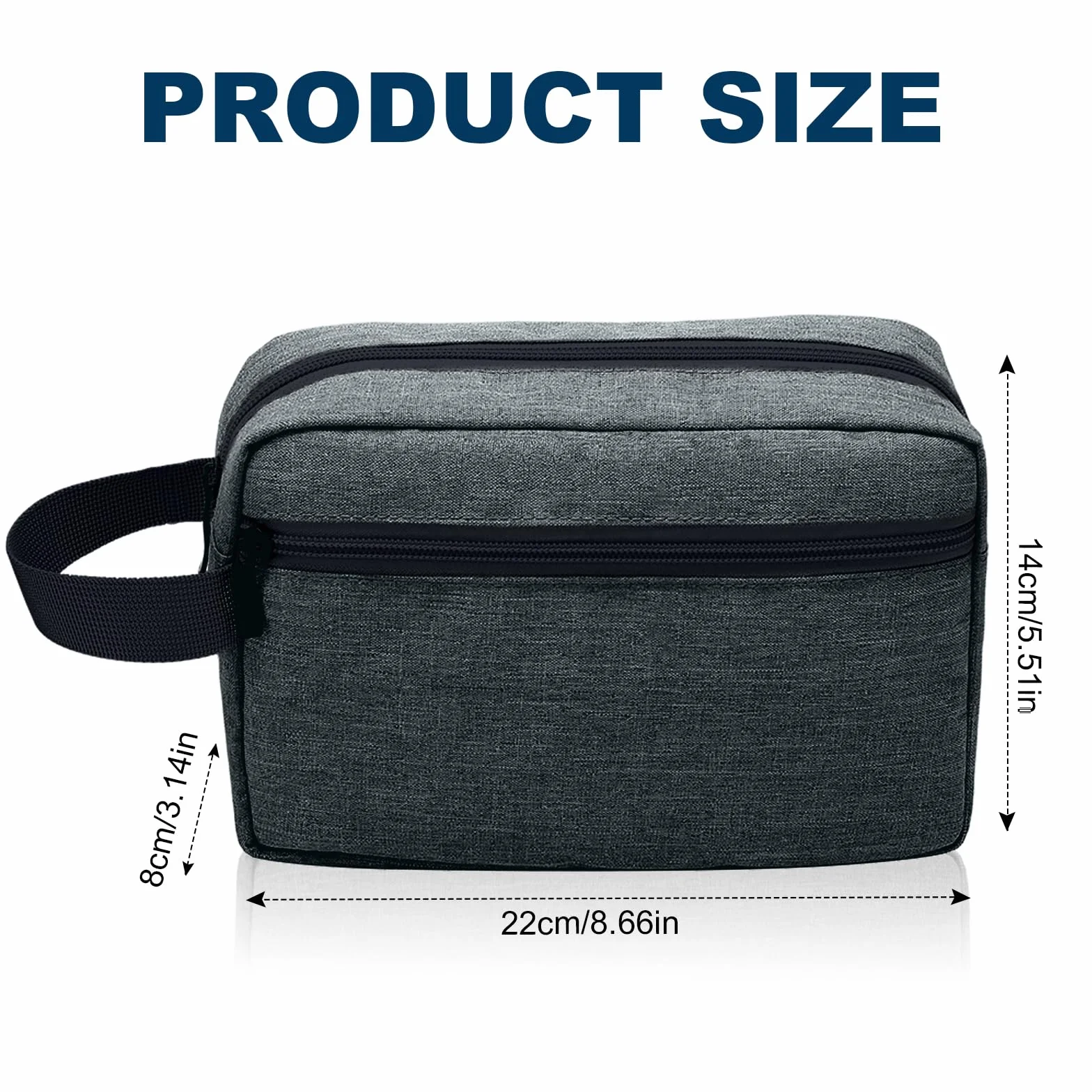 Aucuu Trousse de Toilette Voyage Homme, Organisateur de Toilette Avion, Grande Trousse de Rasage Imperméable