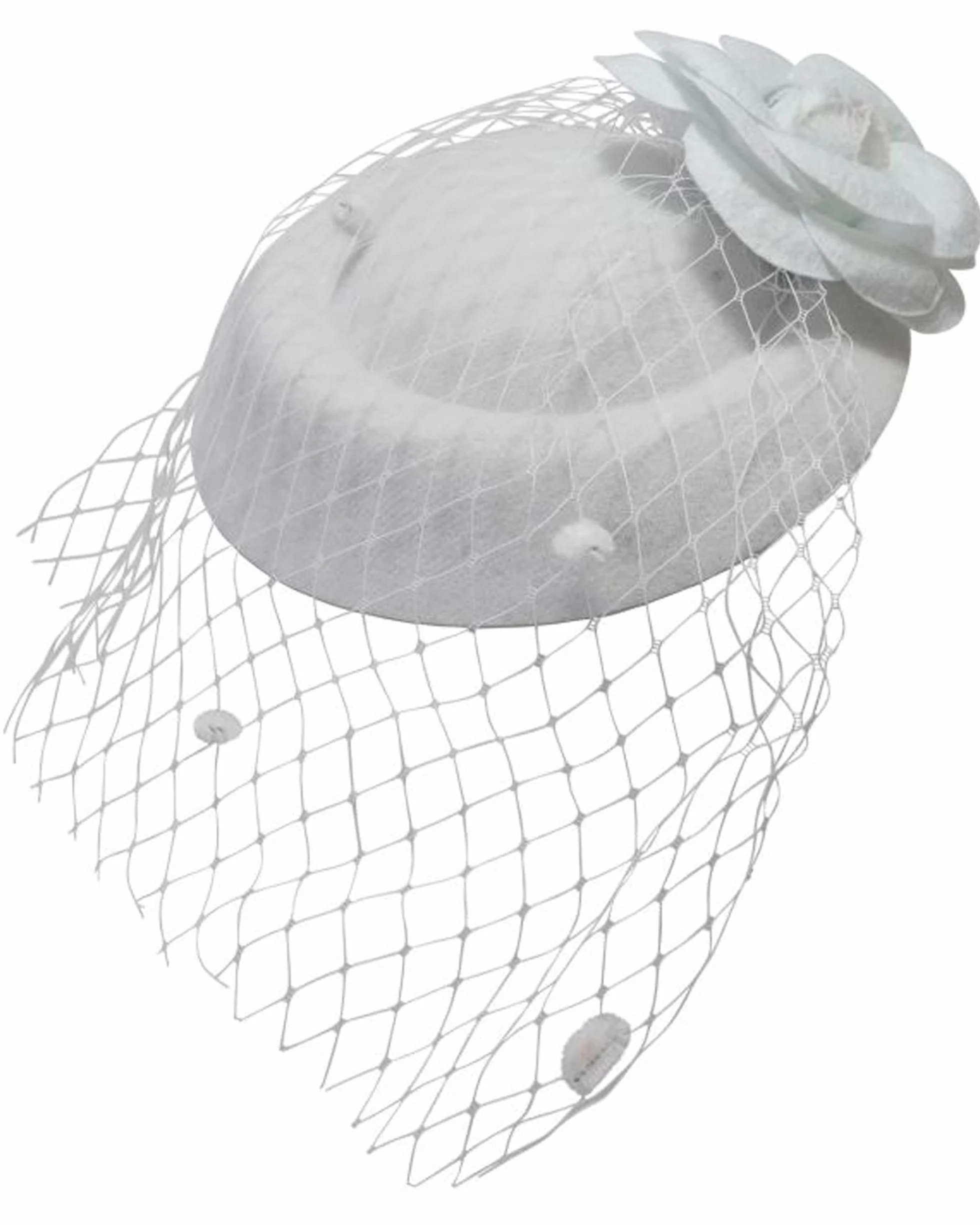 Chapeau Ruby de Rose Filet Vintage Retro 1940 1950 Fascinator Mariage