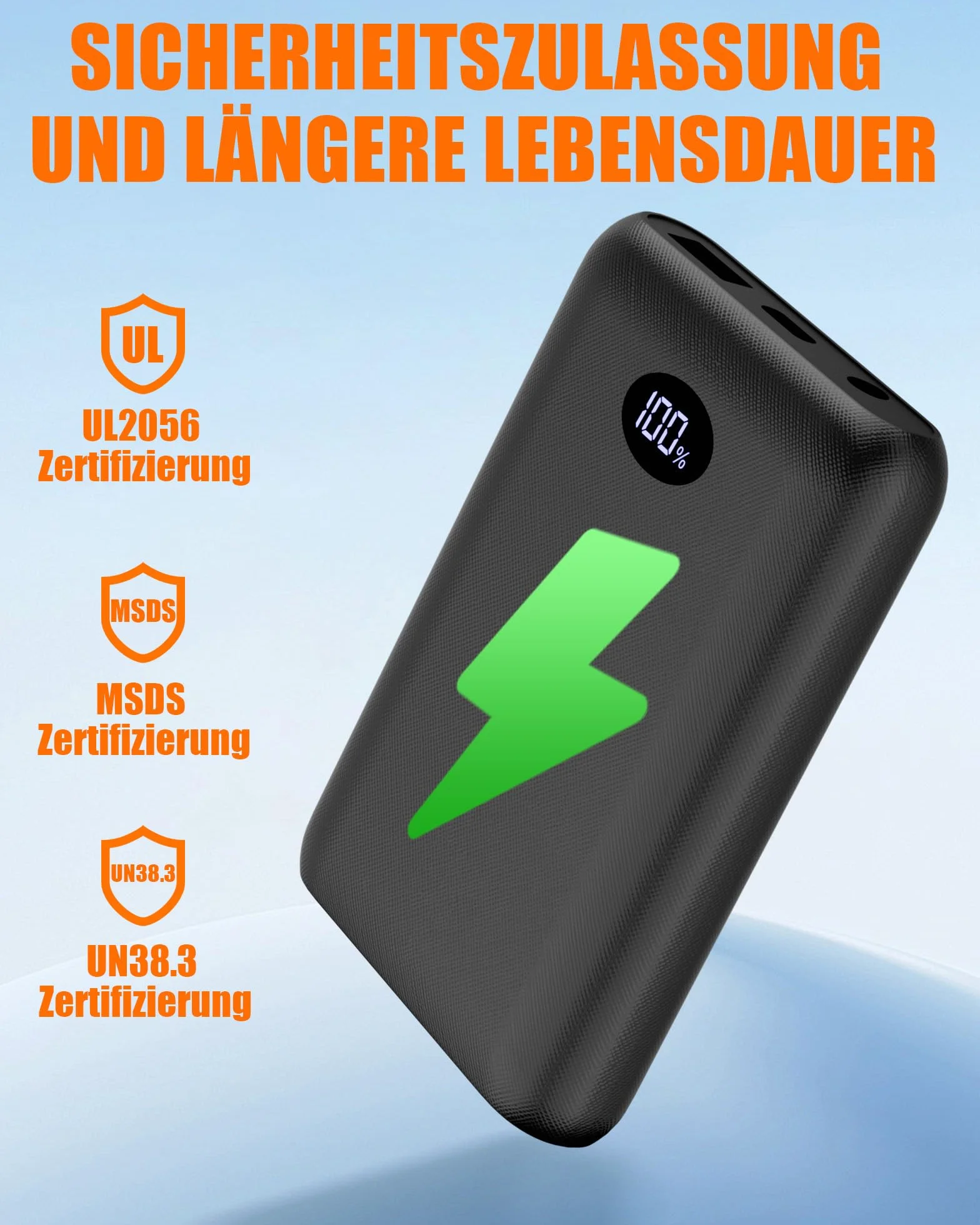 Batterie externe 7,4 V 10 000 mAh pour vêtements chauffants rechargeable 5 V 3 A