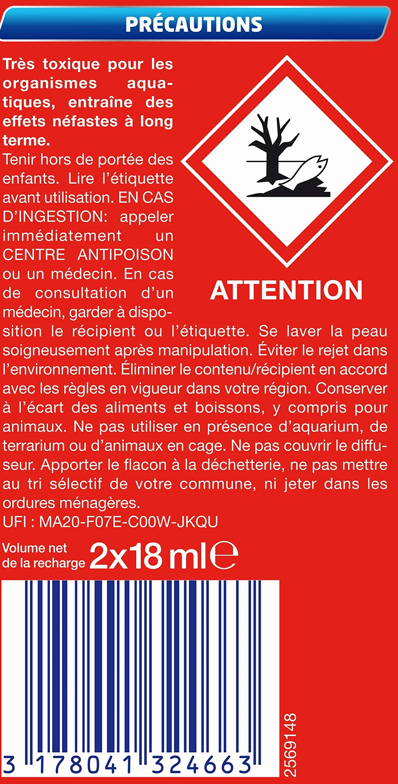 Catch Expert Moustiques – Lot de 4 Recharges pour Diffuseur Electrique (4x 45 nuits) – Anti–Moustiques & Moustiques Tigres Sans Parfum